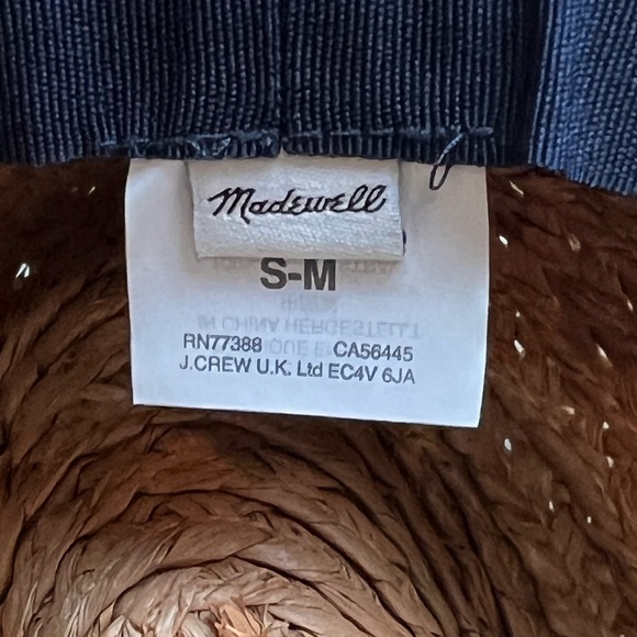 Madewell Women's Chunky Straw Panama Hat S/M Tan - Picture 5 of 5